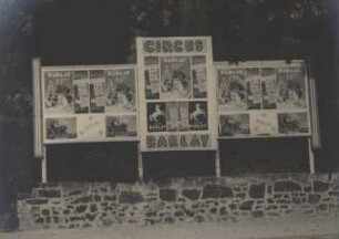 Circus Barlay - Werbeaufsteller, ohne Ortsangabe, 1950-1953