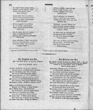 Die Jungfrau vom See / Frei nach Walter Scott von Henriette Schubart. - Leipzig : Brockhaus, 1819