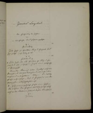 Zweites Kapitel. Die Eintheilung der Zahlen [...]
