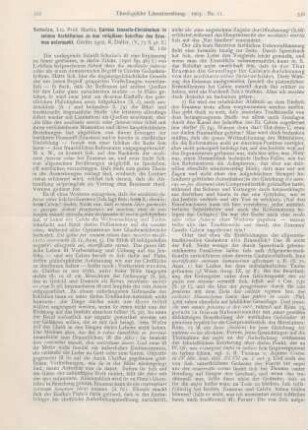 335-338 [Rezension] Schulze, Martin, Calvins Jenseits-Christentum in seinem Verhältnisse zu den religiösen Schriften des Erasmus untersucht