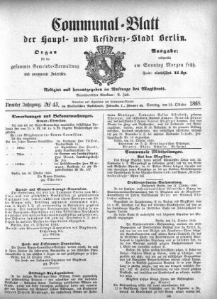 1868,43: No. 43, 25. Oktober 1868