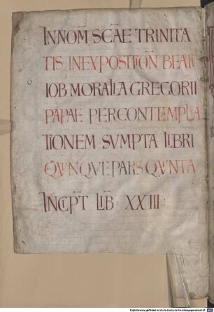 Moralia in Iob (Pars V - VI) - BSB Clm 6252