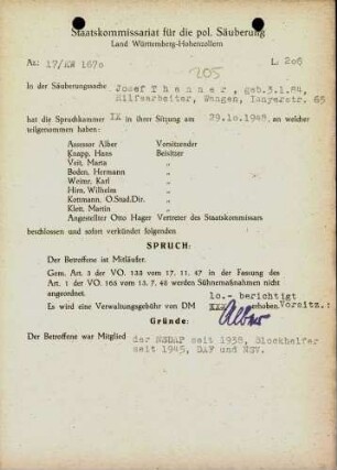 Thanner, Josef