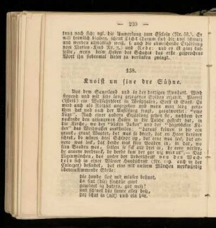 138. Knoist un sine dre Suehne.