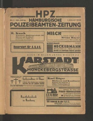 Nr. 1 * 22. Jahrg. 1. Januar 1932