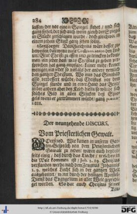 Der neunzehende Discurs.