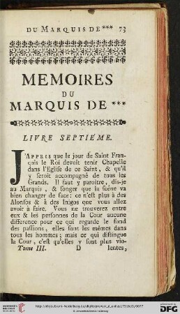 Livre septieme