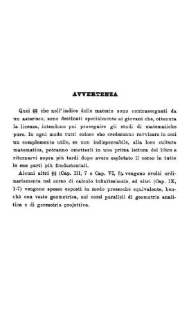 Avvertenza.