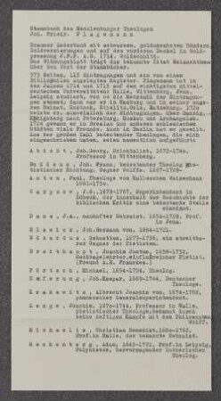 Beschreibung und Inhalt des Stammbuches
