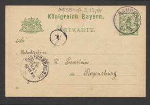 Brief von Georg Fischer an Hermann Poeverlein