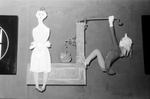 Basel: Brown Boveri, Figuren am Stand