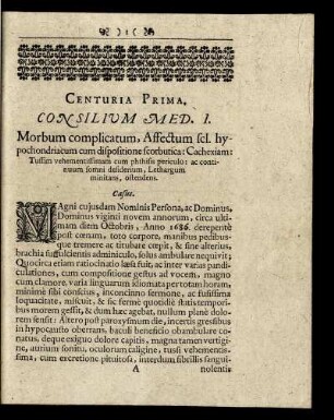 Centuria Prima.