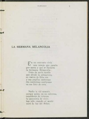 La hermana melancolía