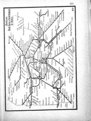 Karte: Berliner Stadt-Ring- u. Vorortbahnen S-Bahn