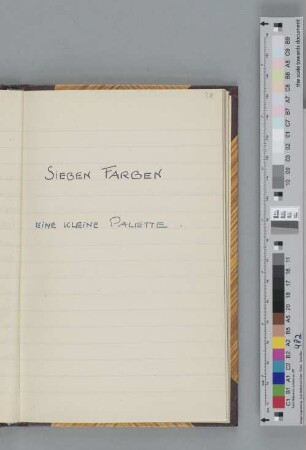 Sieben Farben - Eine kleine Palette