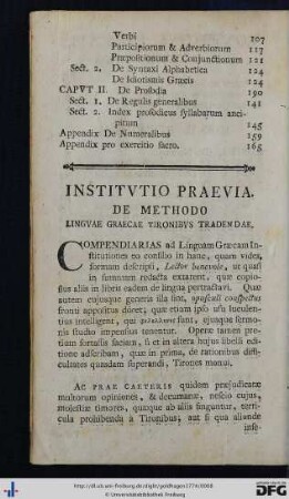 Institutio Praevia.