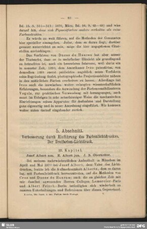 5. Abschnitt. Verbesserung durch Einführung des Farbenlichtdruckes. Der Dreifarben-Lichtdruck