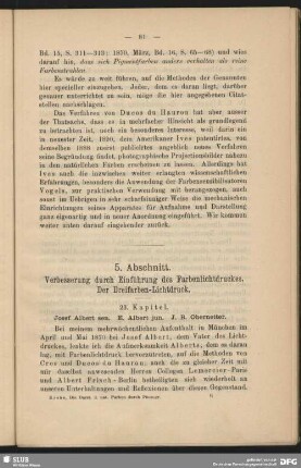 5. Abschnitt. Verbesserung durch Einführung des Farbenlichtdruckes. Der Dreifarben-Lichtdruck