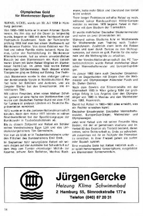 Olympisches Gold für Blankeneser Sportler
