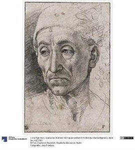 Kopf eines Mannes mit Kappe (vielleicht Porträt des Dante Alighieri)