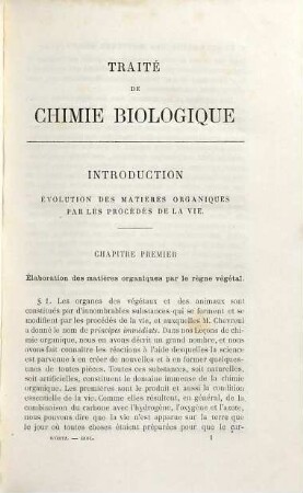 Traité de Chimie biologique