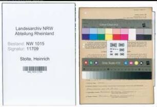 Entnazifizierung Heinrich Stolte , geb. 01.05.1898 (Reichsbahnsekretaer)