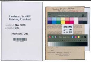 Entnazifizierung Otto Kromberg , geb. 25.12.1886 (Fabrikant)