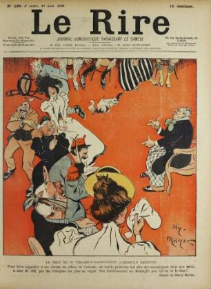 Le truc du Dr Tirlamoy-Sandouleur (american dentist) Pour faire supporter à ses clients les affres de l'attente, cet habile praticien fait dire des monologues dans son salon, à tour de rôle, par les comiques les plus en vogue. Son établissement ne désemplit pas. Qu'on se le dise!!