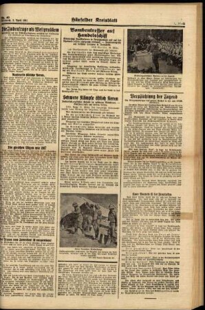 Zweite Ausgabe vom Mittwoch, den 02. April 1941.
