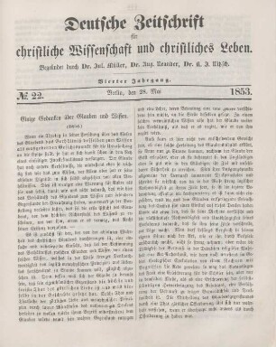 171-176 Einge Gedanken über Glauben und Wissen