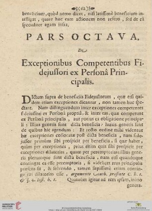 Pars octava