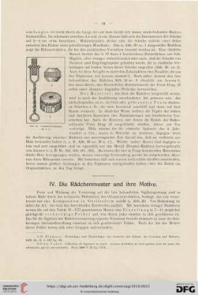 IV. Die Rädchenmuster und ihre Motive
