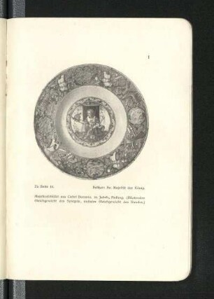 zu Seite 18. Majolikaschüssel aus Castel Durante