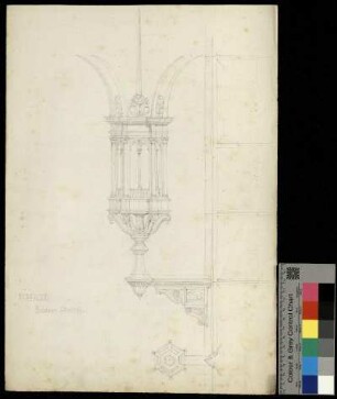 Lucerna del caparra an der Fassade des Palazzo Strozzi