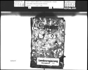 Kopial Leipziger Kreis / Alte Aufschrift: "Leipzigisch Copial"