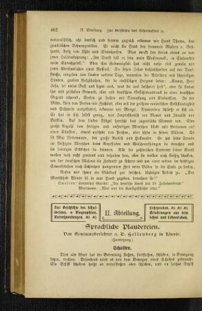 Sprachliche Plaudereien : (Fortsetzung)
