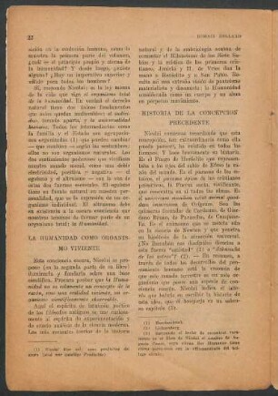 Historia de la concepción precedente