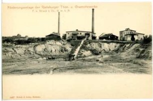 Radeburg. Werk 1 der Ton- und Schamottewerke Förderungsanlage