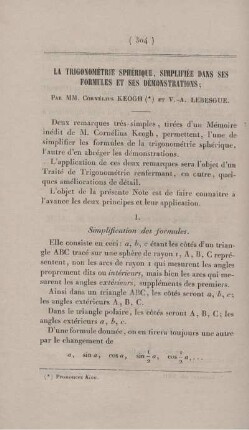 La trigonométrie sphérique, simplifiée dans ses formules et ses démonstrations.