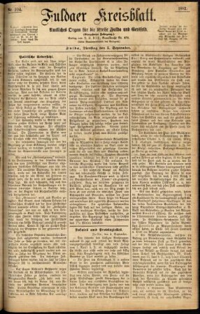 Ausgabe vom Dienstag, den 05. September 1882.