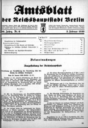 1939,6: Nr. 6, 5. Februar 1939