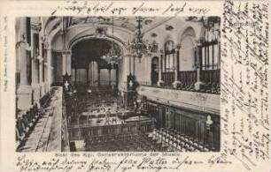 Saal des Kgl. Conservatoriums der Musik