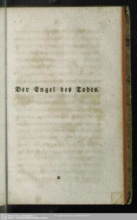 Der Engel des Todes