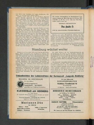 Hamburg wächst weiter