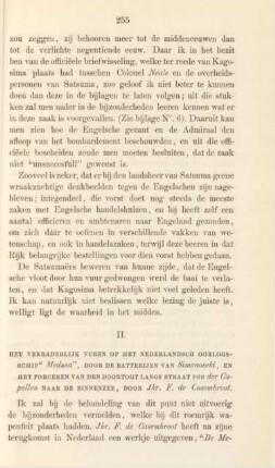 II. Het verraderlijk vuren op het nederlandsch oorlogsschip "Medusa", ...