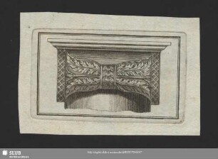 Mscr.Dresd.App.3140,Beil.2. - Kapitell aus S. Lorenzo fuori le mura in Rom, Seitenansicht, Kupferstich