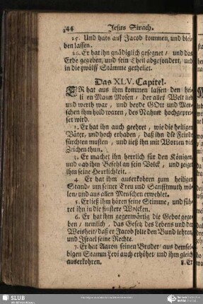 Das XLV. Capitel