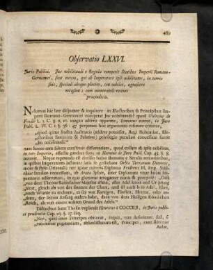 489-497, Observatio LXXVI