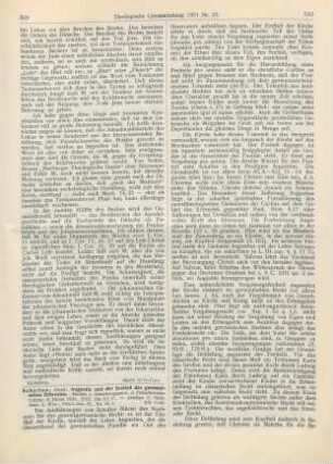 509-511 [Rezension] Schultze, Alfred, Augustin und der Seelteil des germanischen Erbrechts