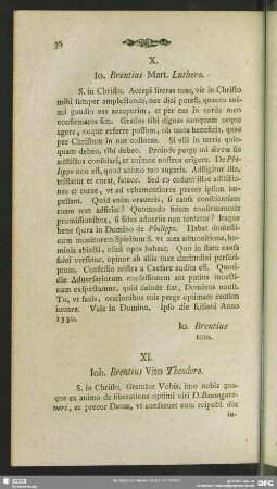 XI. Joh. Brentius Vito Theodoro